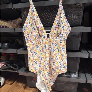 Shade & Shore Floral One-Piece Swimsuit - Multicolor